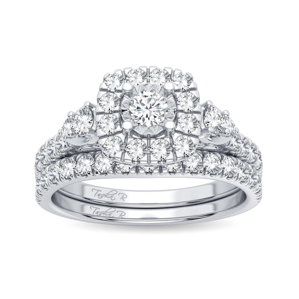 14K 1.00CT Diamond Bridal Ring - Johnny Dang & Co