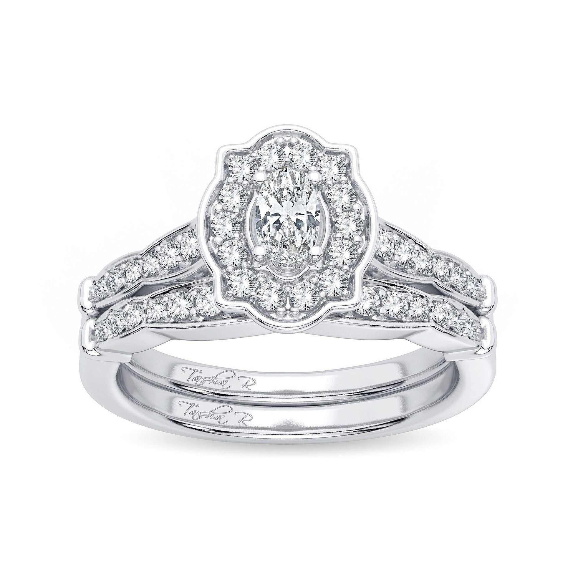 14k 0.50ct Diamond Bridal Ring - Johnny Dang & Co