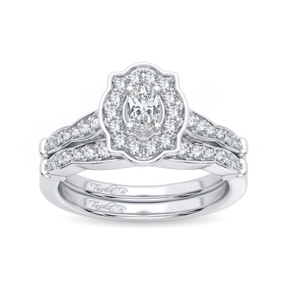 14k 0.50ct Diamond Bridal Ring - Johnny Dang & Co