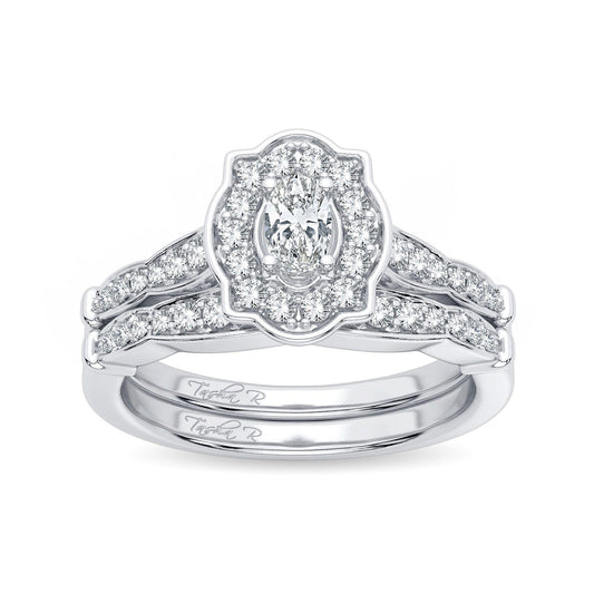 14k 0.50ct Diamond Bridal Ring - Johnny Dang & Co