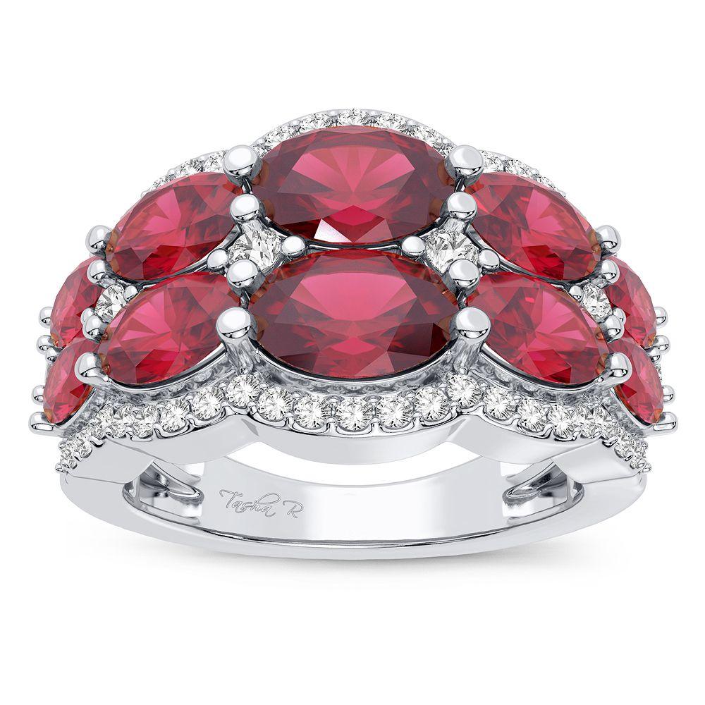 14K 0.33CT Diamond Ruby Ring - Johnny Dang & Co