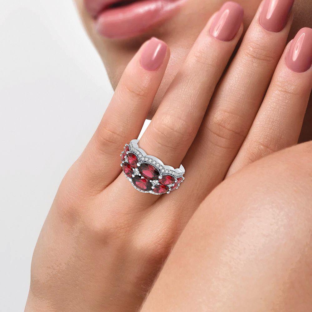 14K 0.33CT Diamond Ruby Ring - Johnny Dang & Co