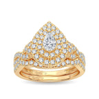 14K 1.00CT Diamond Bridal Ring - Johnny Dang & Co