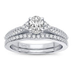 14K 0.60CT Diamond Bridal Ring - Johnny Dang & Co