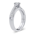 14K 0.60CT Diamond Bridal Ring - Johnny Dang & Co