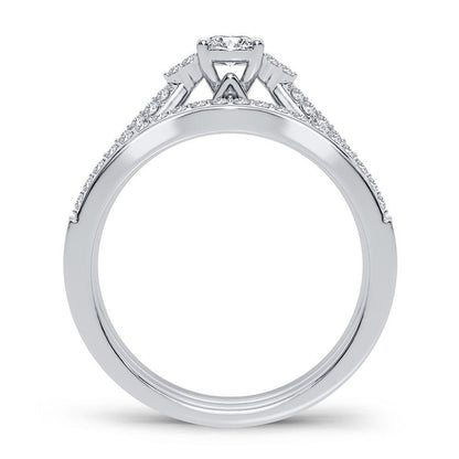 14K 0.60CT Diamond Bridal Ring - Johnny Dang & Co