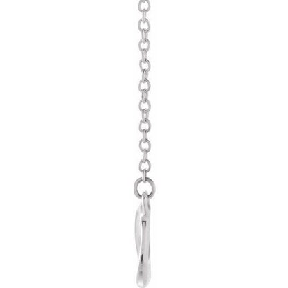 JDSP-85947 14K White Infinity-Inspired 18" Necklace - Johnny Dang & Co