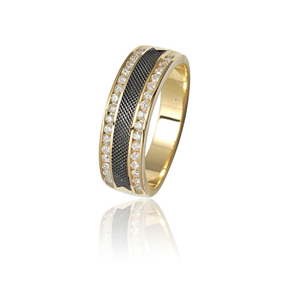 14K 0.5 CT Mens Diamond band in Channel Setting - Johnny Dang & Co