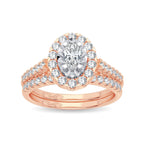 14K 1.00CT Diamond Bridal Ring - Johnny Dang & Co