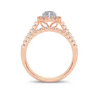 14K 1.00CT Diamond Bridal Ring - Johnny Dang & Co