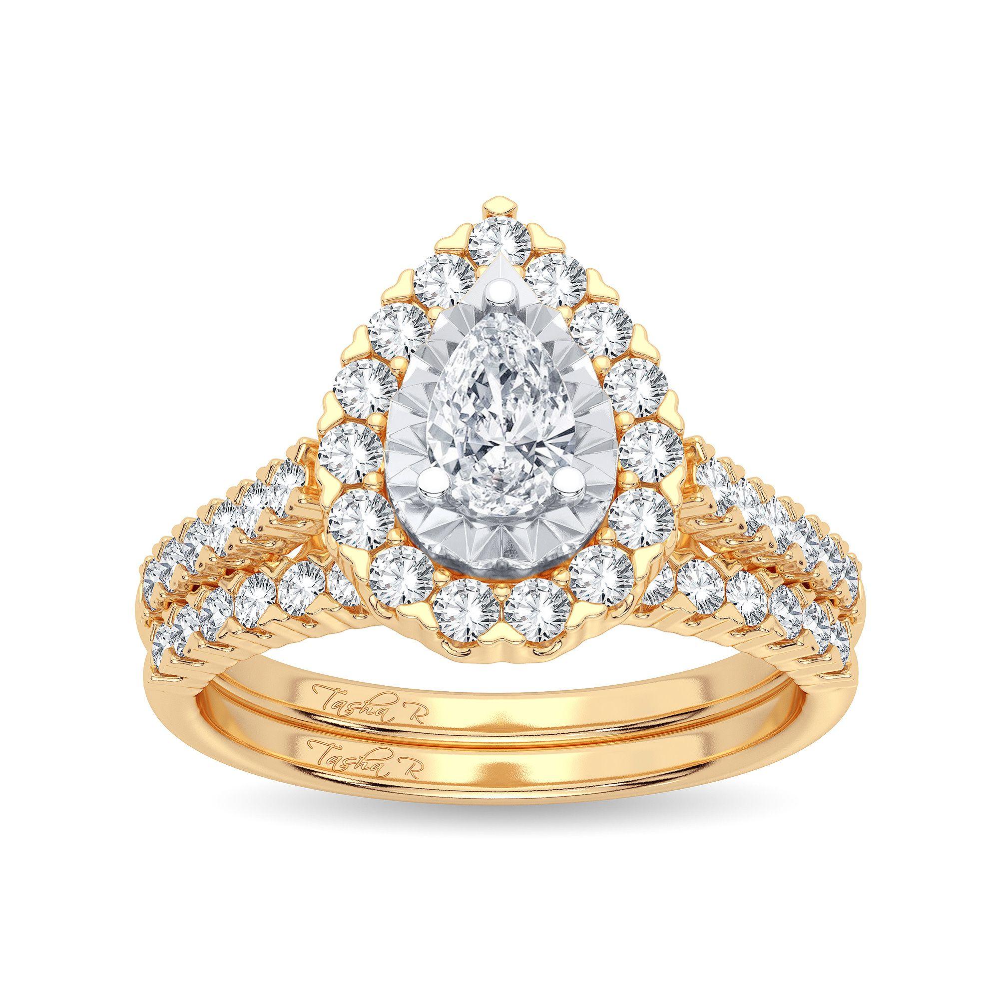 14K 1.05CT Diamond Bridal Ring - Johnny Dang & Co