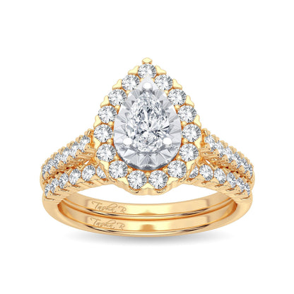 14K 1.05CT Diamond Bridal Ring - Johnny Dang & Co