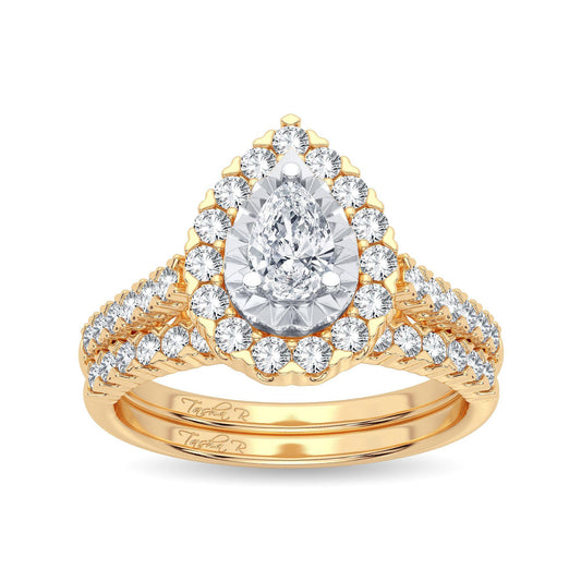 14K 1.05CT Diamond Bridal Ring - Johnny Dang & Co