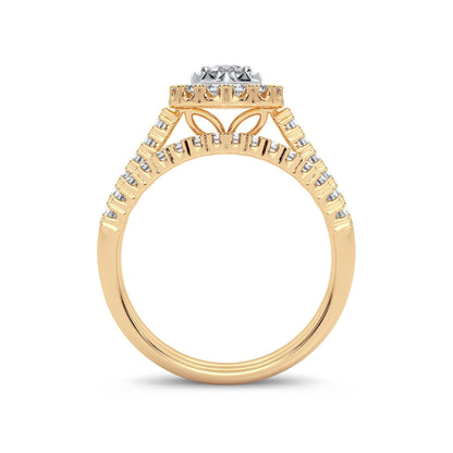 14K 1.05CT Diamond Bridal Ring - Johnny Dang & Co