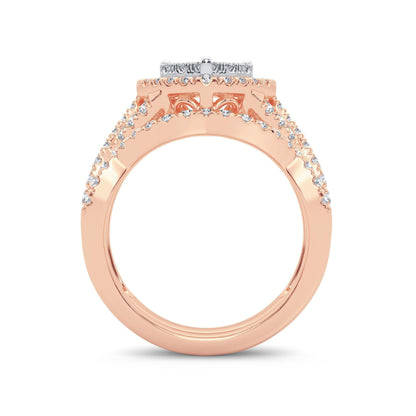 14K 1.00ct Diamond Bridal Ring - Johnny Dang & Co