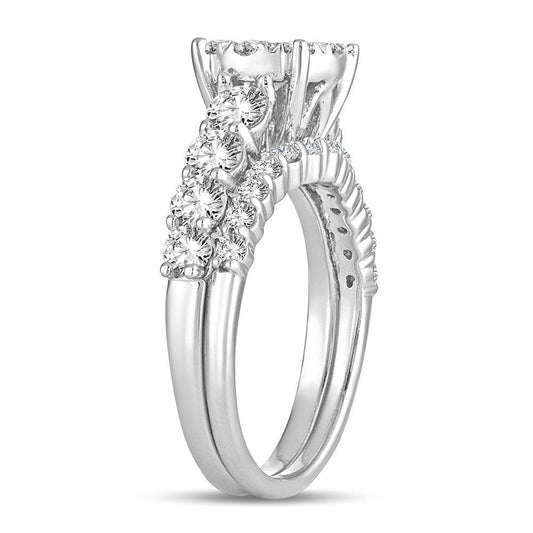 14K 2.00CT Diamond bridal set - Johnny Dang & Co