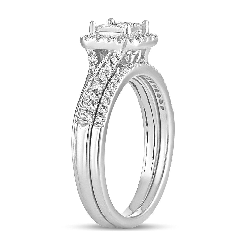 14K 0.50CT Diamond bridal set - Johnny Dang & Co