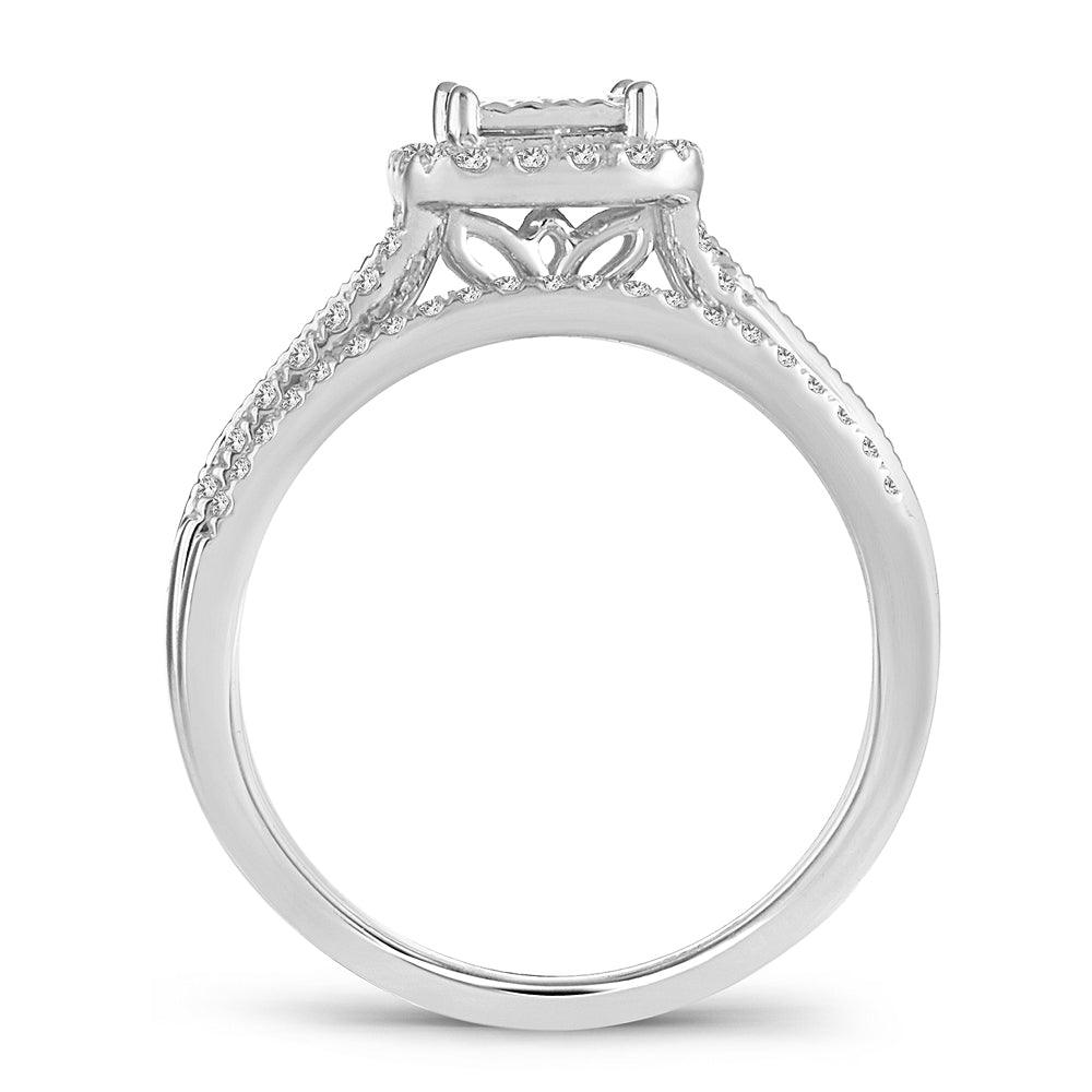 14K 0.50CT Diamond bridal set - Johnny Dang & Co