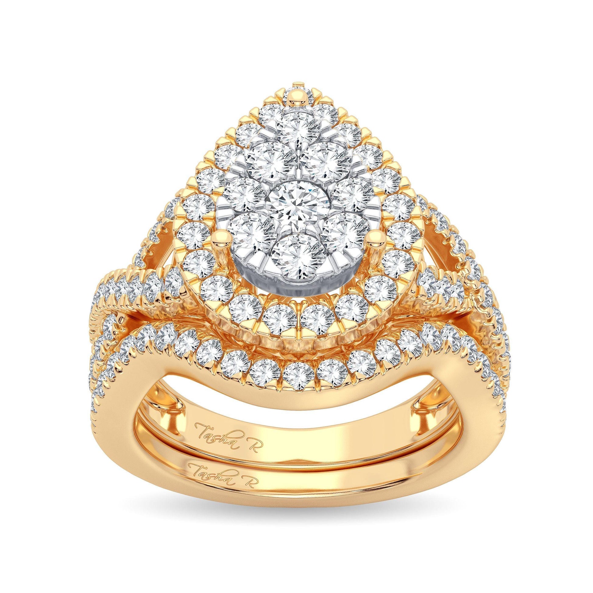 14K 1.50CT Diamond Bridal Ring - Johnny Dang & Co