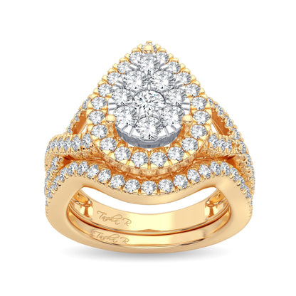 14K 1.50CT Diamond Bridal Ring - Johnny Dang & Co