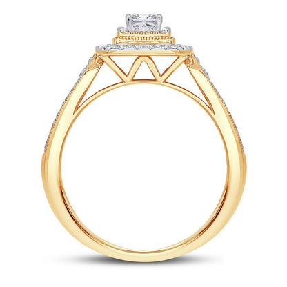 14K 0.75CT DIAMOND BRIDAL RING - Johnny Dang & Co