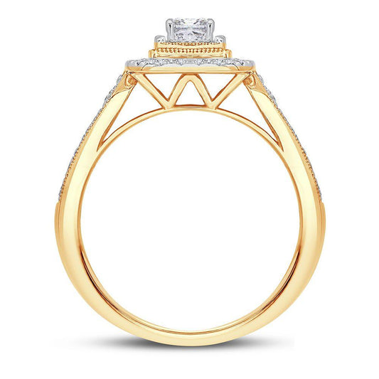 14K 0.75CT DIAMOND BRIDAL RING - Johnny Dang & Co
