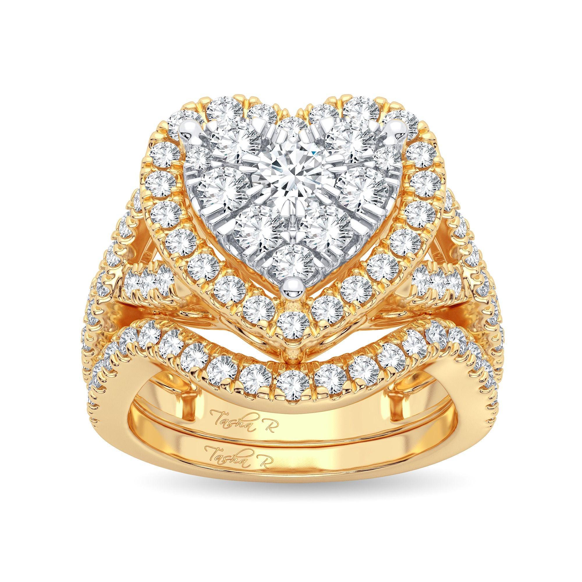 14K 2.00CT Diamond Bridal Ring - Johnny Dang & Co