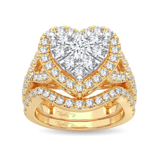 14K 2.00CT Diamond Bridal Ring - Johnny Dang & Co