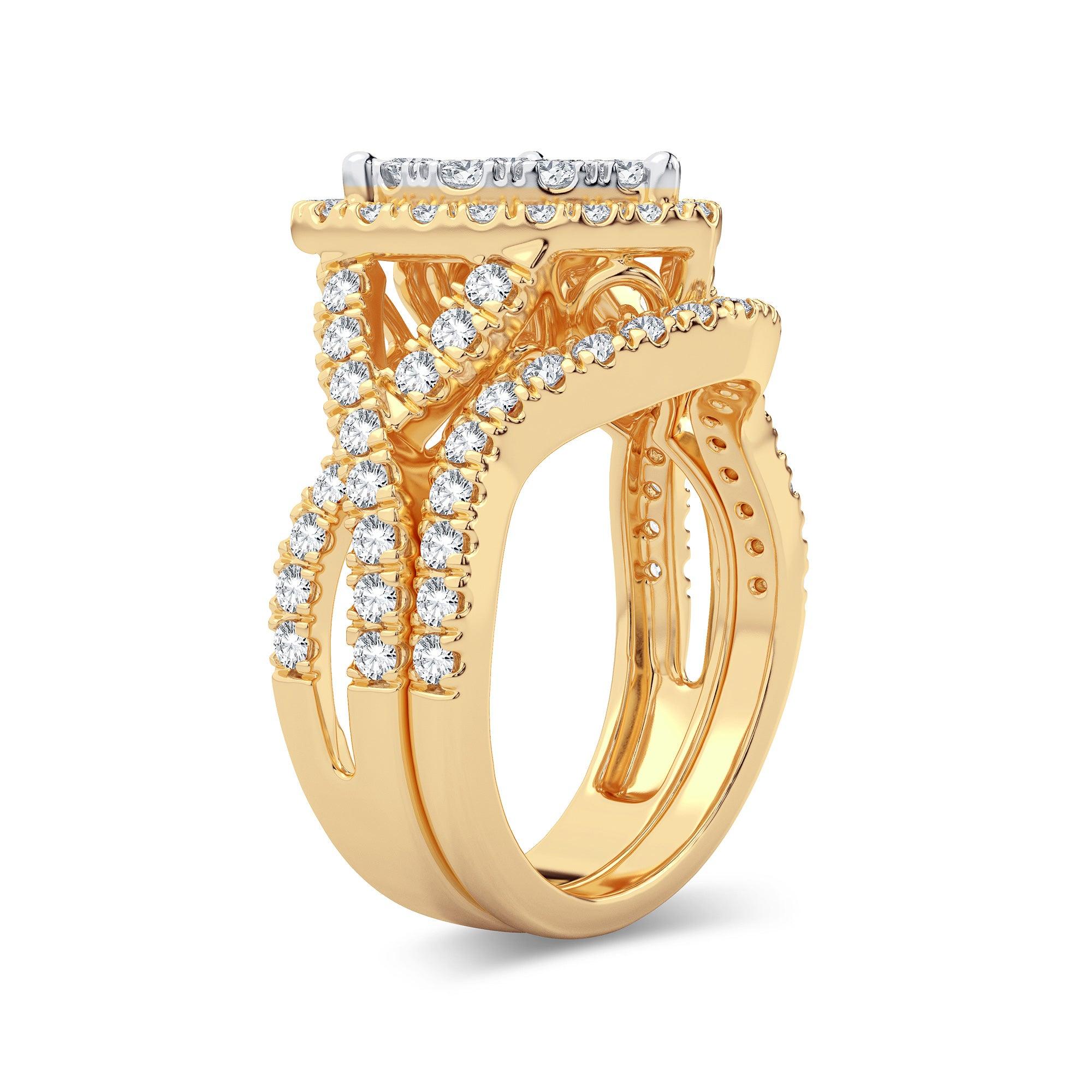14K 2.00CT Diamond Bridal Ring - Johnny Dang & Co