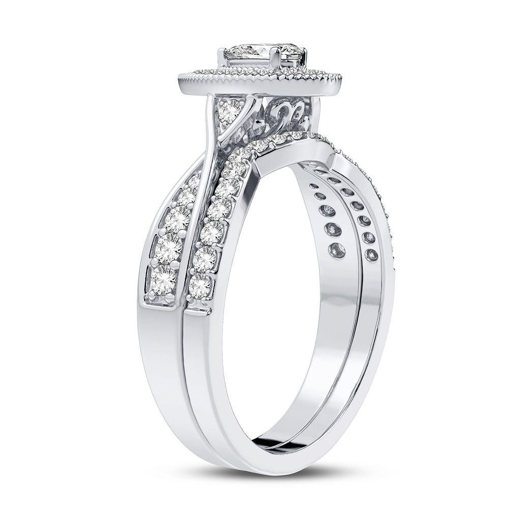 14K 0.60CT Diamond Bridal Ring - Johnny Dang & Co