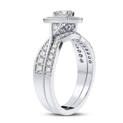 14K 0.60CT Diamond Bridal Ring - Johnny Dang & Co