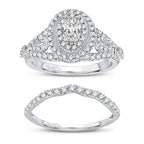 14K 1.20CT DIAMOND BRIDAL RING - Johnny Dang & Co