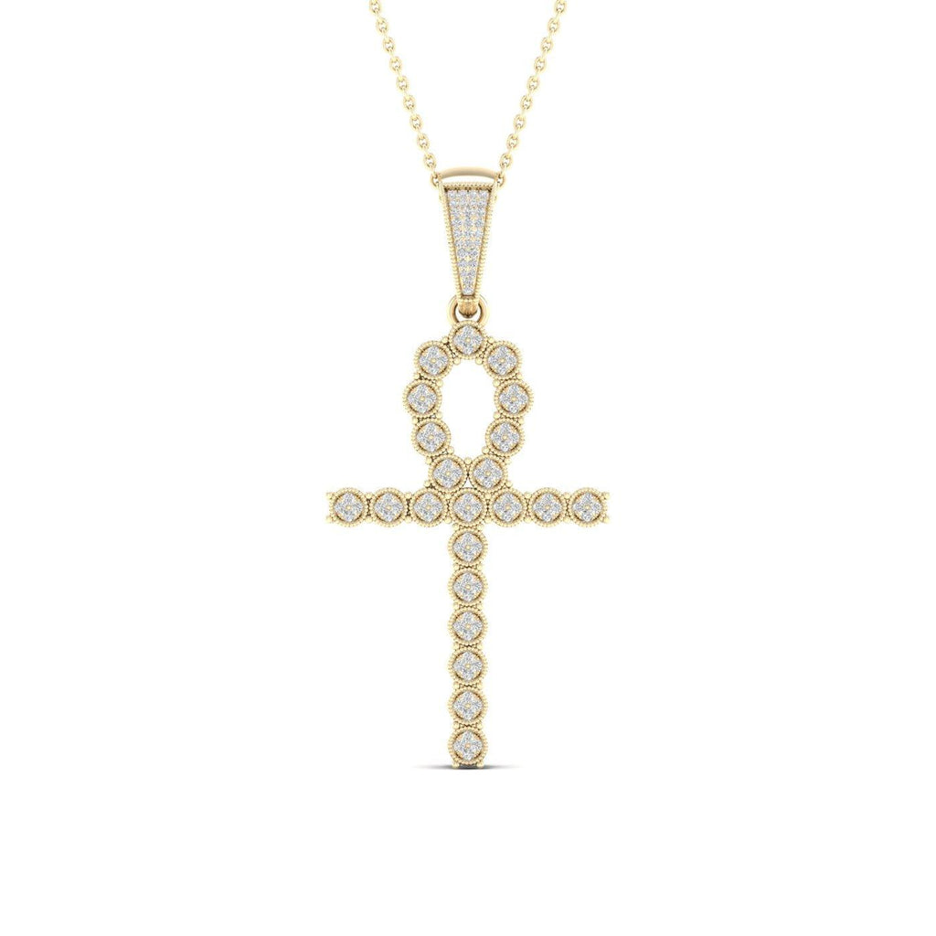 10K 0.38CT Diamond Pendant - Johnny Dang & Co