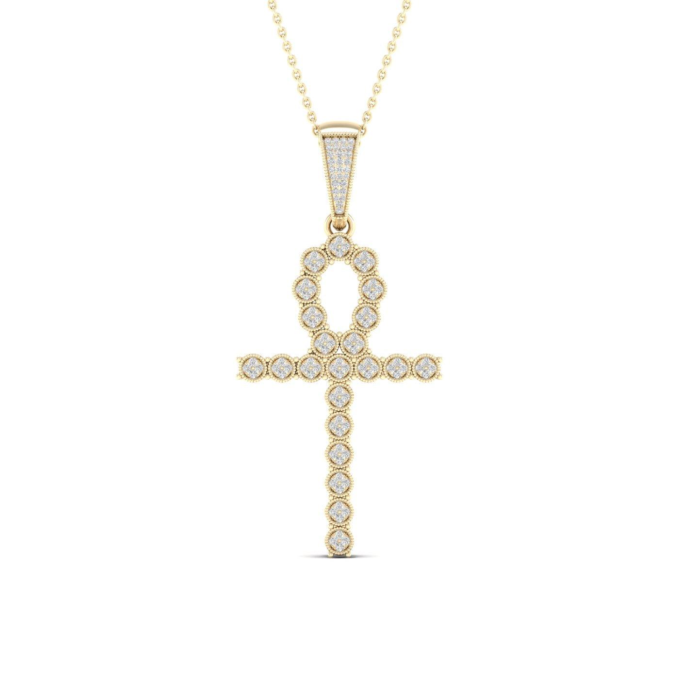 10K 0.38CT Diamond Pendant - Johnny Dang & Co