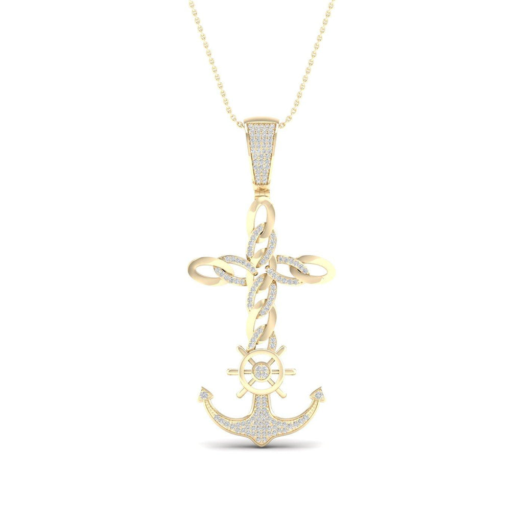 10K 0.40CT Diamond Pendant - Johnny Dang & Co