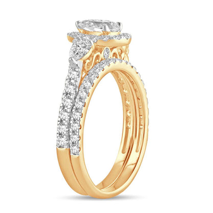 14K 1.50CT DIM BRIDAL RING - Johnny Dang & Co