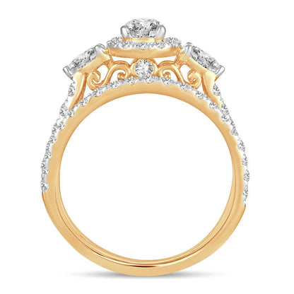 14K 1.50CT DIM BRIDAL RING - Johnny Dang & Co