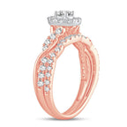 14K 1.00CT Fancy Cut Bridal Ring - Johnny Dang & Co