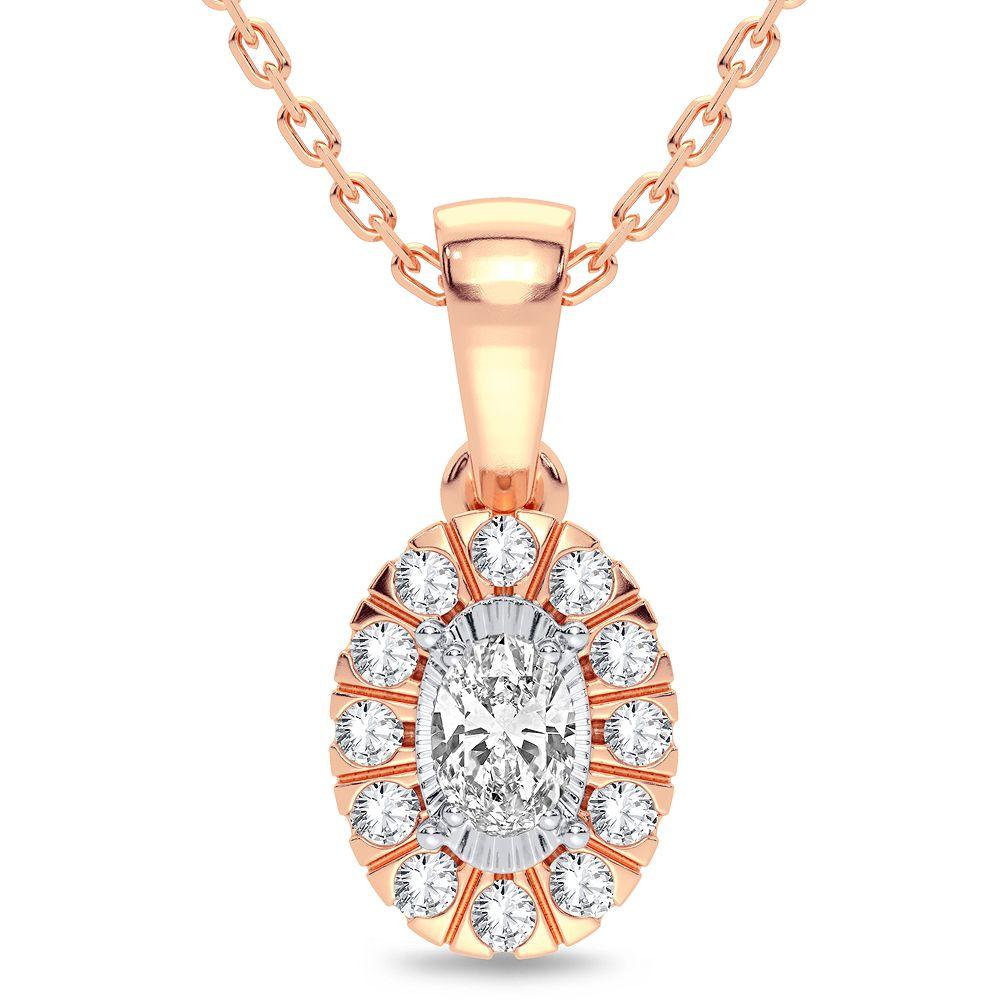 14K 0.25CT Diamond Pendant - Johnny Dang & Co