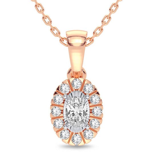 14K 0.25CT Diamond Pendant - Johnny Dang & Co