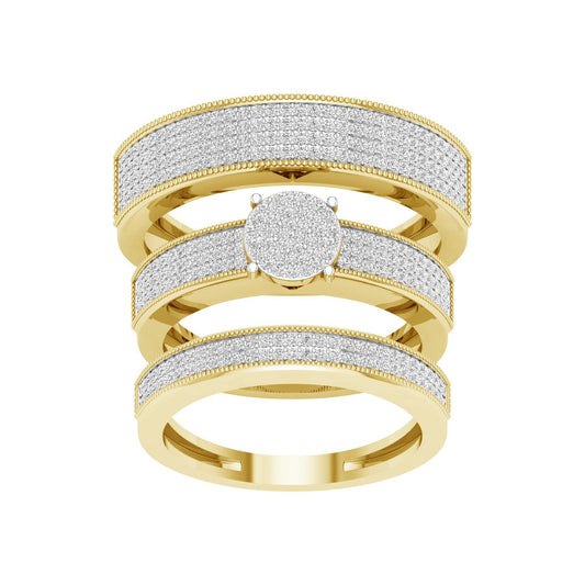 10K 1.00ct Diamond Trio Set - Johnny Dang & Co