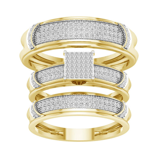 10K 0.50ct Diamond Trio Set - Johnny Dang & Co