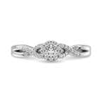 Diamond 1/4 ct tw Round Cut Engagement Ring - Johnny Dang & Co