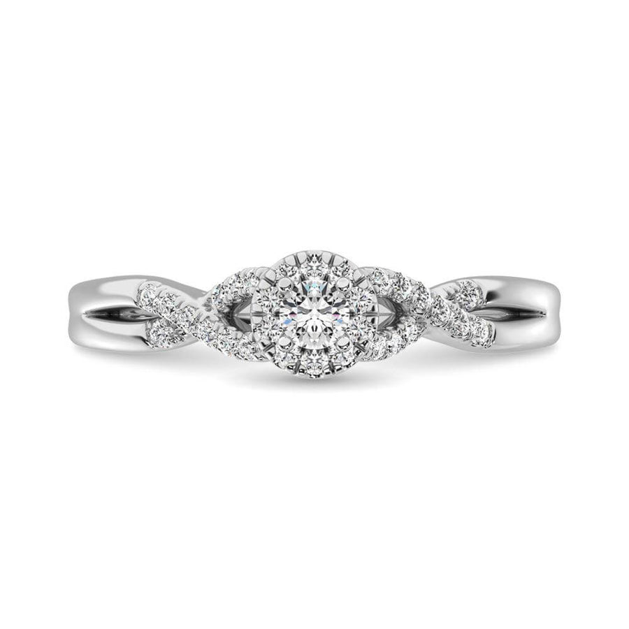 Diamond 1/4 ct tw Round Cut Engagement Ring