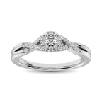 Diamond 1/4 ct tw Round Cut Engagement Ring - Johnny Dang & Co