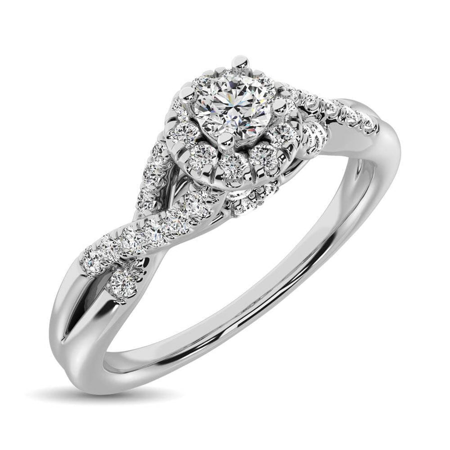 Diamond 1/4 ct tw Round Cut Engagement Ring
