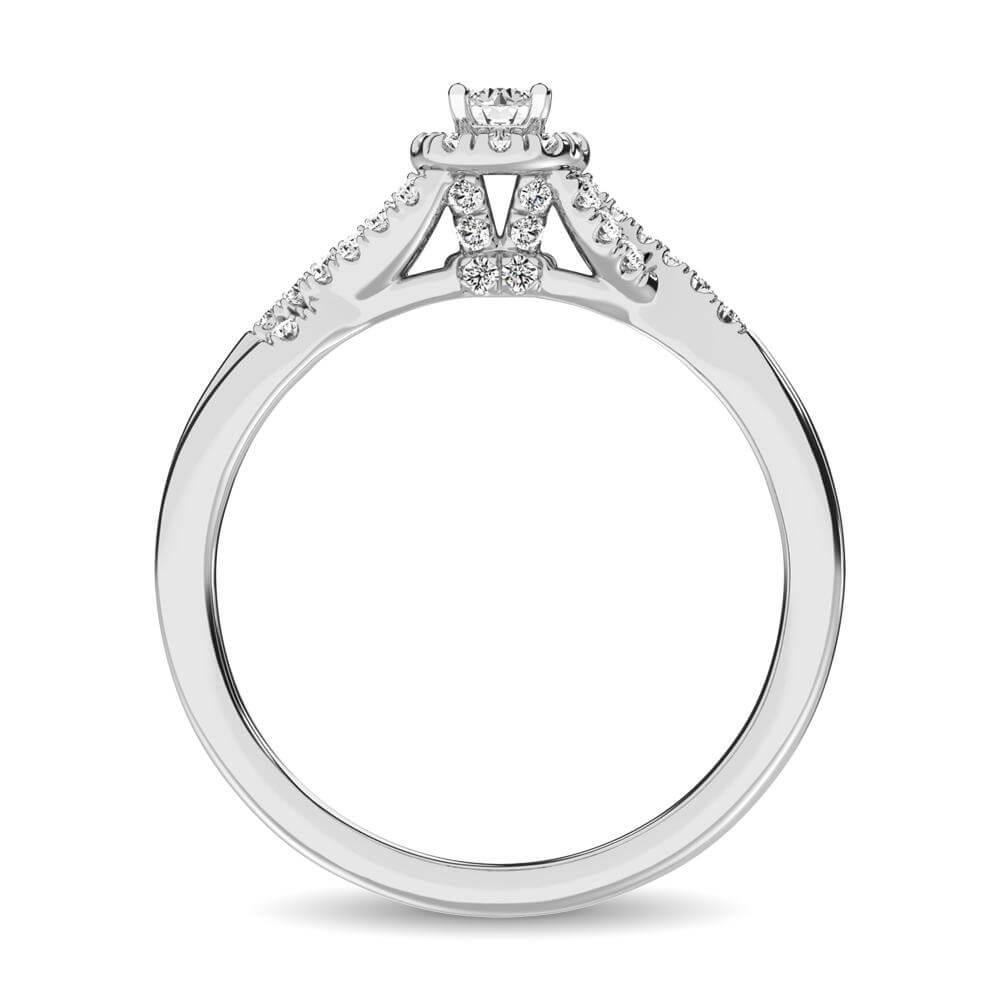 Diamond 1/2 ct tw Round Cut Engagement/ Promise Ring - Johnny Dang & Co