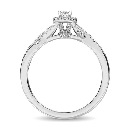 Diamond 1/2 ct tw Round Cut Engagement/ Promise Ring - Johnny Dang & Co