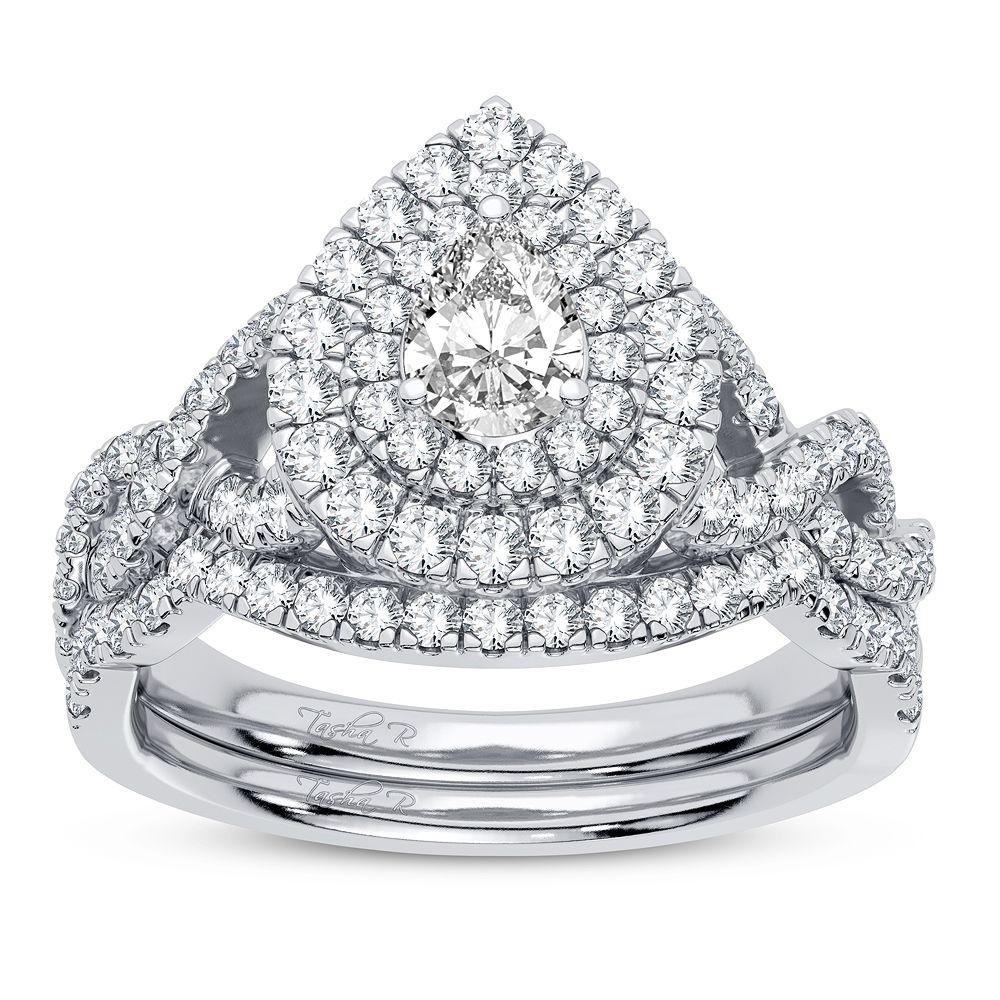 14K 1.03CT Diamond Bridal Ring - Johnny Dang & Co