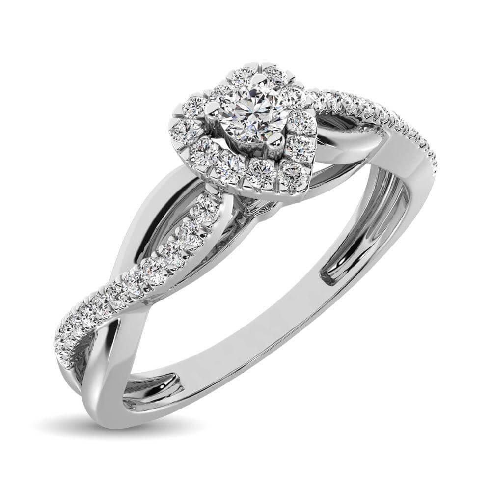 Diamond 0.4 Ct.Tw. Heart Engagement/Promise Ring - Johnny Dang & Co